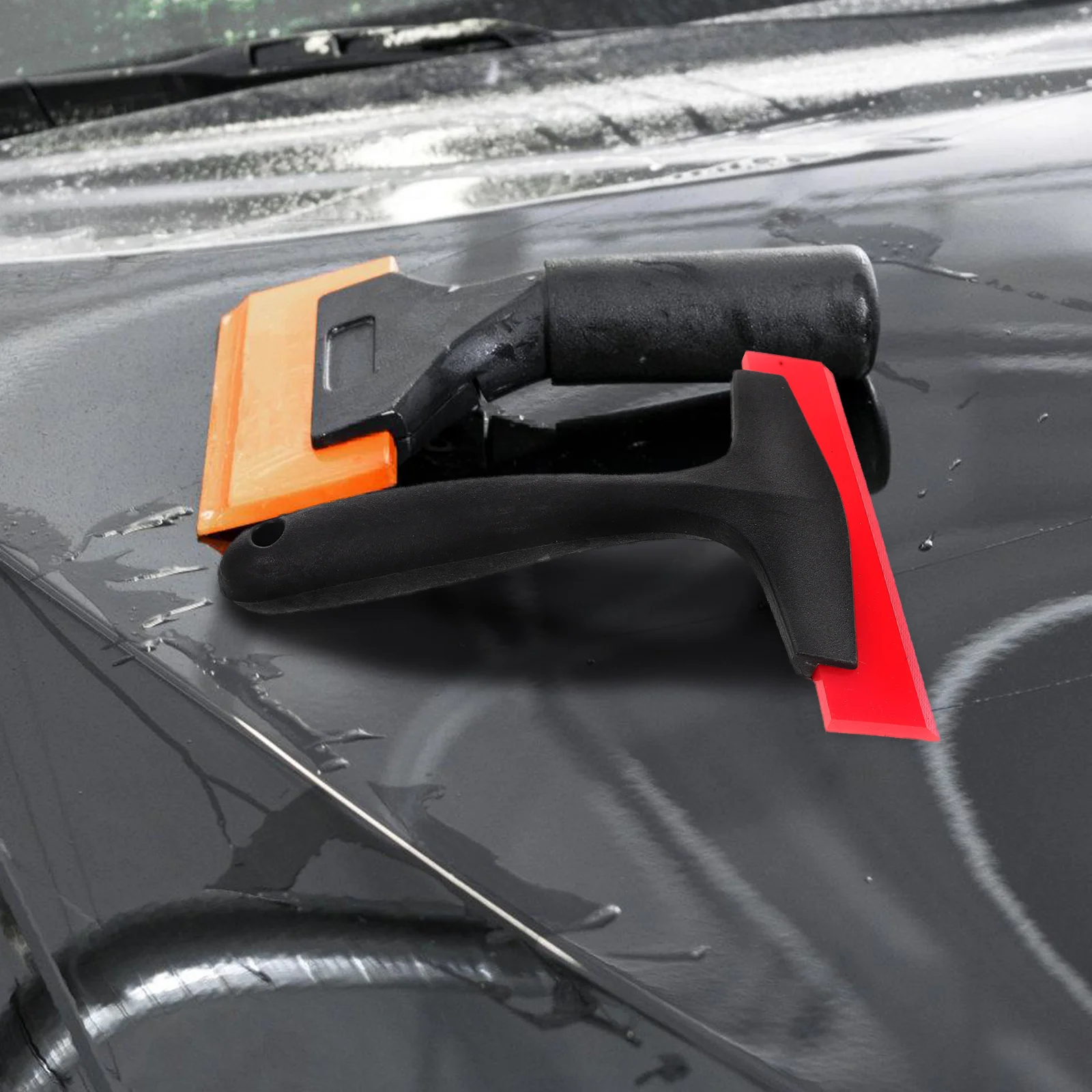 

Car Glass Squeegee Scraper Tool Plastic Wiper Cleaning Water Multifunctional Tile Installation Paint Wallpaper Remover Glue