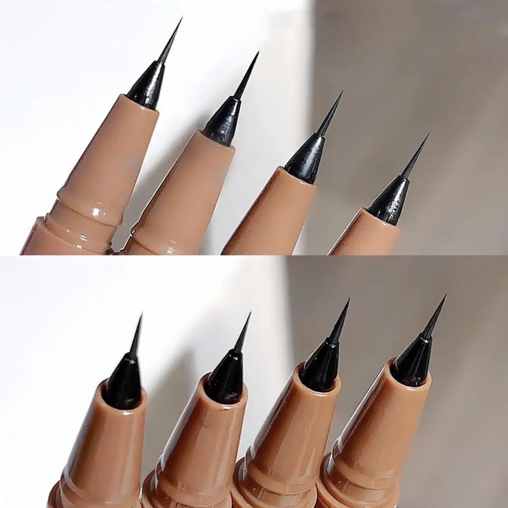 Neuer Eyeliner Bleistift flüssiger Eyeliner wasserdichter Fleck ultra schwarz tragen 12 Stunden schnell trocknender feins icherer Eyeliner j5v8