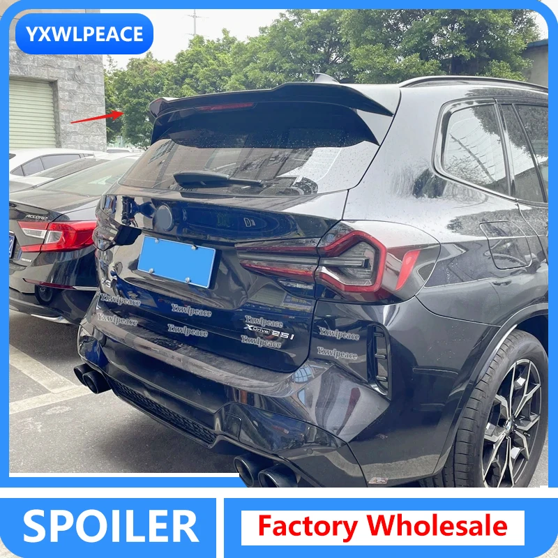 

For BMW X3 G01 2018 2019 2020 2021 2022 2023 Spoiler ABS Plastic Rear Window Roof Spoiler Trunk Lip Wing Car Styling