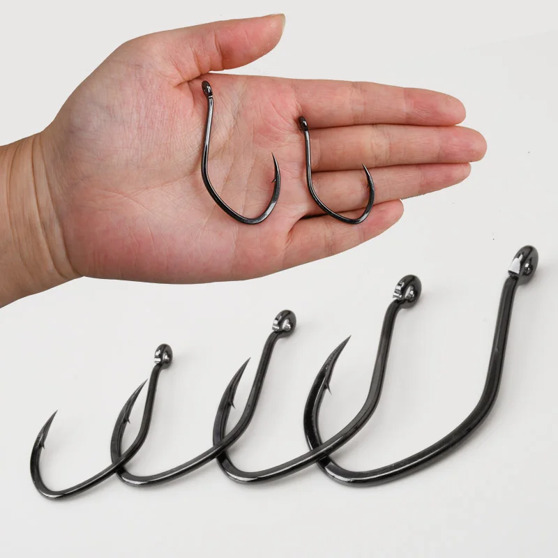 OBSESSION 203102 10pcs/bag Saltwater Fishing Beastly Cat Catfish Hooks 2/0-8/0 High Carbon Jigging Barbed Fishing Hook view 4