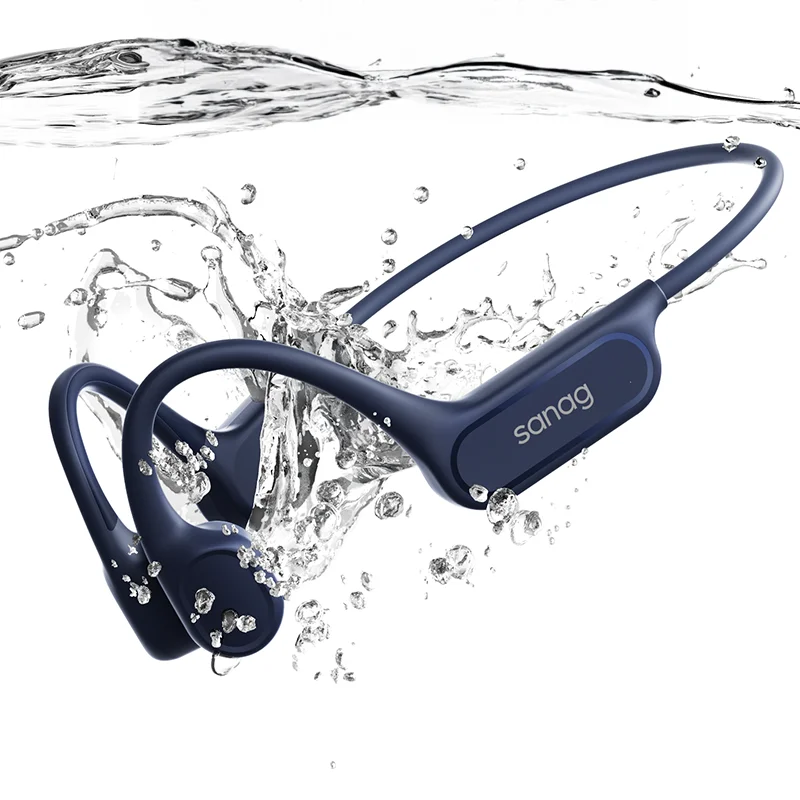 Sanag B33S Beengeleiding Bluetooth-oortelefoon Open oor IPX8 Zwemhoofdtelefoon Keuze 32 GB geheugen Draadloze headset MP3-oordopjes