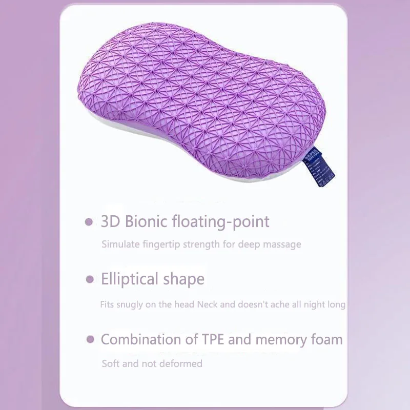 TPE Deep Sleep Lattice Honeycomb Pillow Core Pressure-free Comfort and Breathable Zoning Release Cervical Vertebrae Pillows