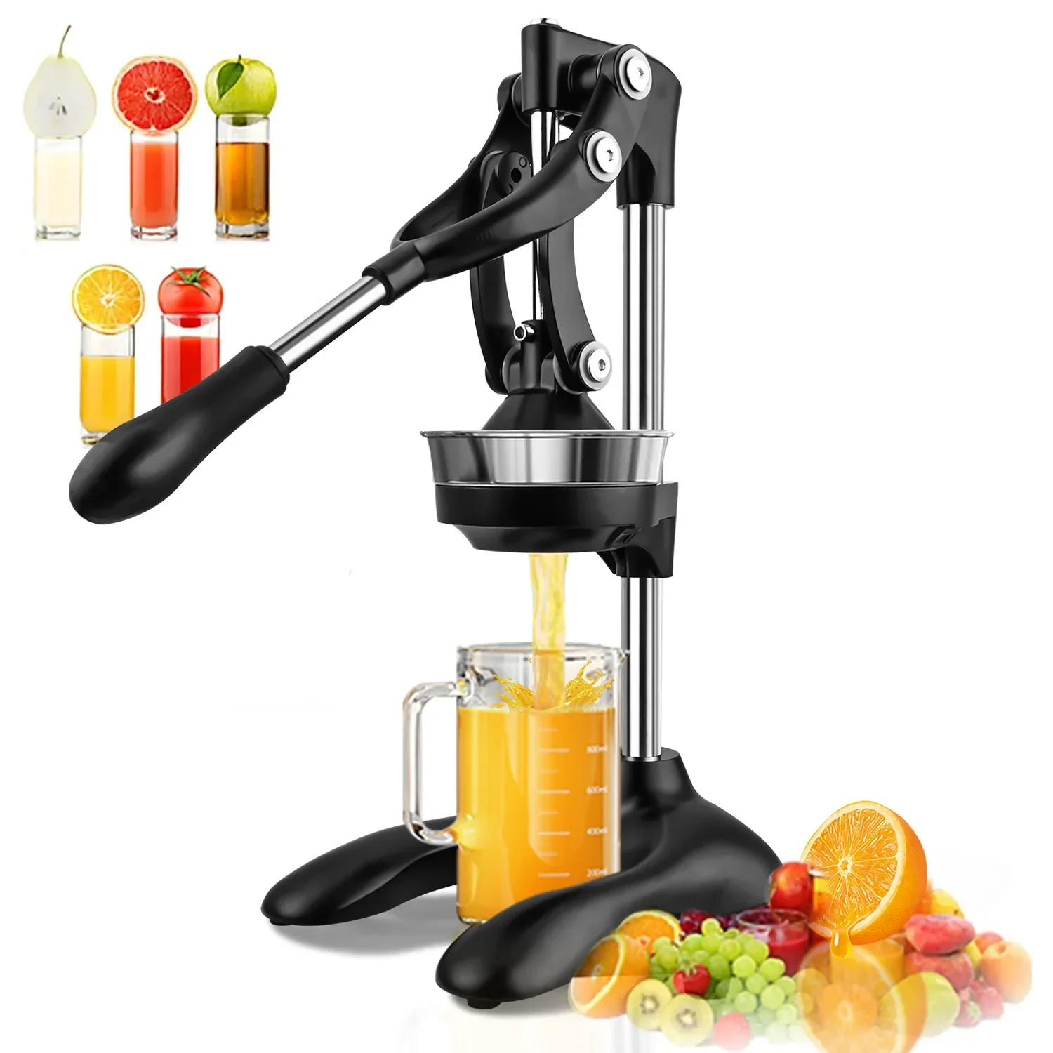 Stainless steel manual fruit juicer manual commercial fruit orange juicer juice maker kitchen gadgets