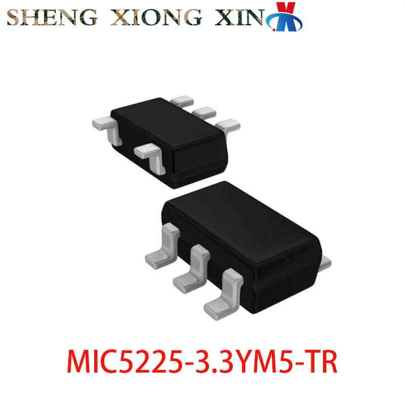 10pcs/lot 100% NEW MIC5225-3.3YM5-TR SOT-23-5 Linear Voltage Regulator MIC5225-3.3 QT33 Integrated Circuit