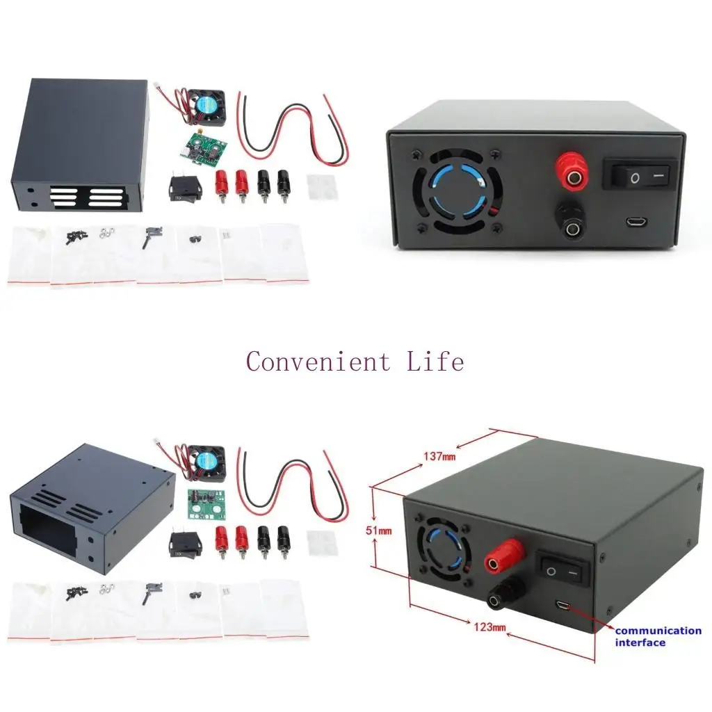 L1EE CommuniAction корпус металл 5.12x4,65x1,65 Мощность для оболочки DIY для DPS5020 DP30 L1EE CommuniAction корпус металл 5.12x4,65x1,65 Мощность для оболочки DIY для DPS5020 DP30