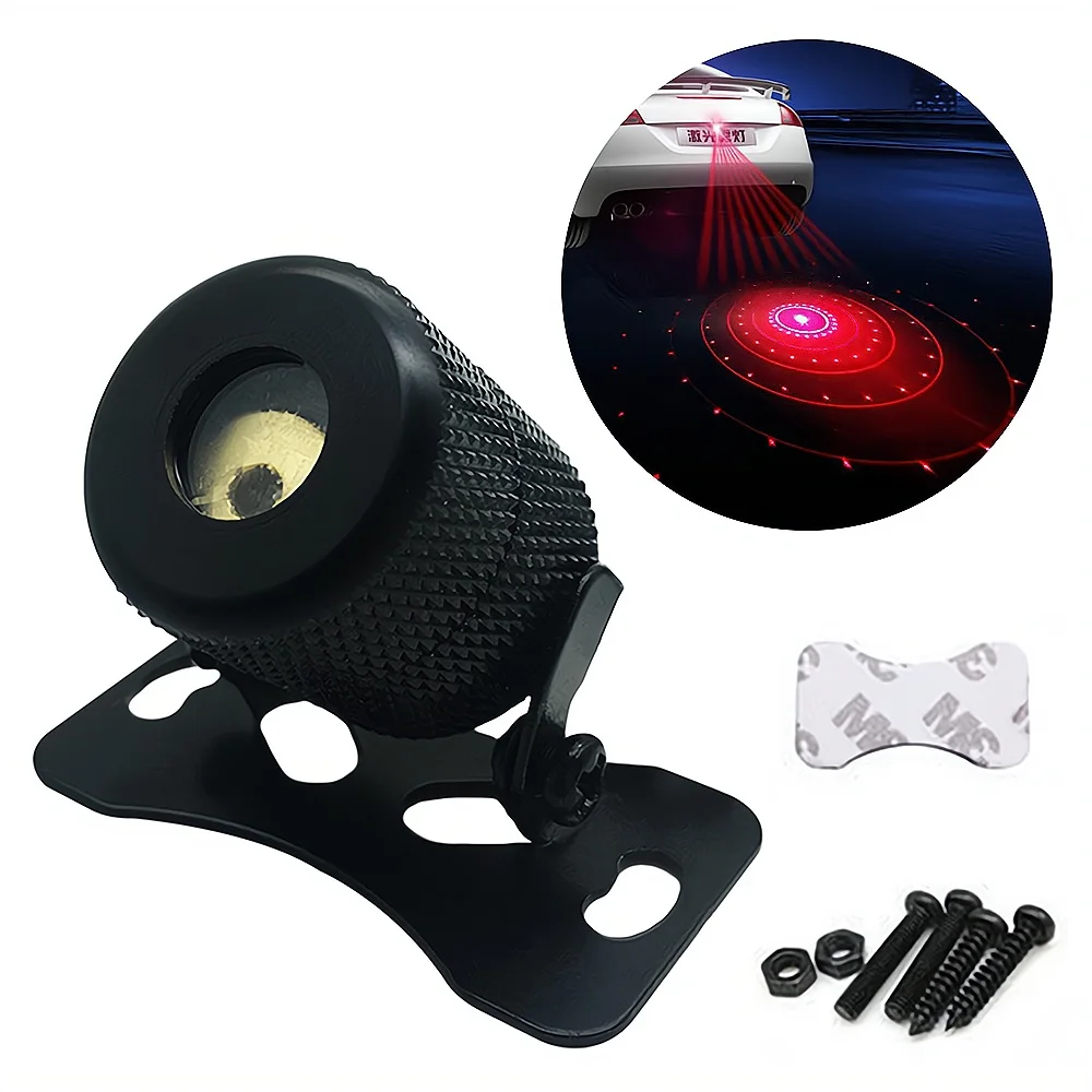 Car 6in1 Automobile Motorcycle Laser Fog Lights Anti-rear-end Decorative Warning Led Tail Modification Accessorie Multiple Model