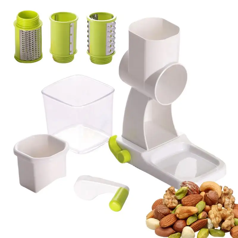 Multi-Purpose Vegetables Shredder Grater Manual Kitchen Cutter Chopper Utility Tools Kitchen Rotary Replaceable Slicer chopper