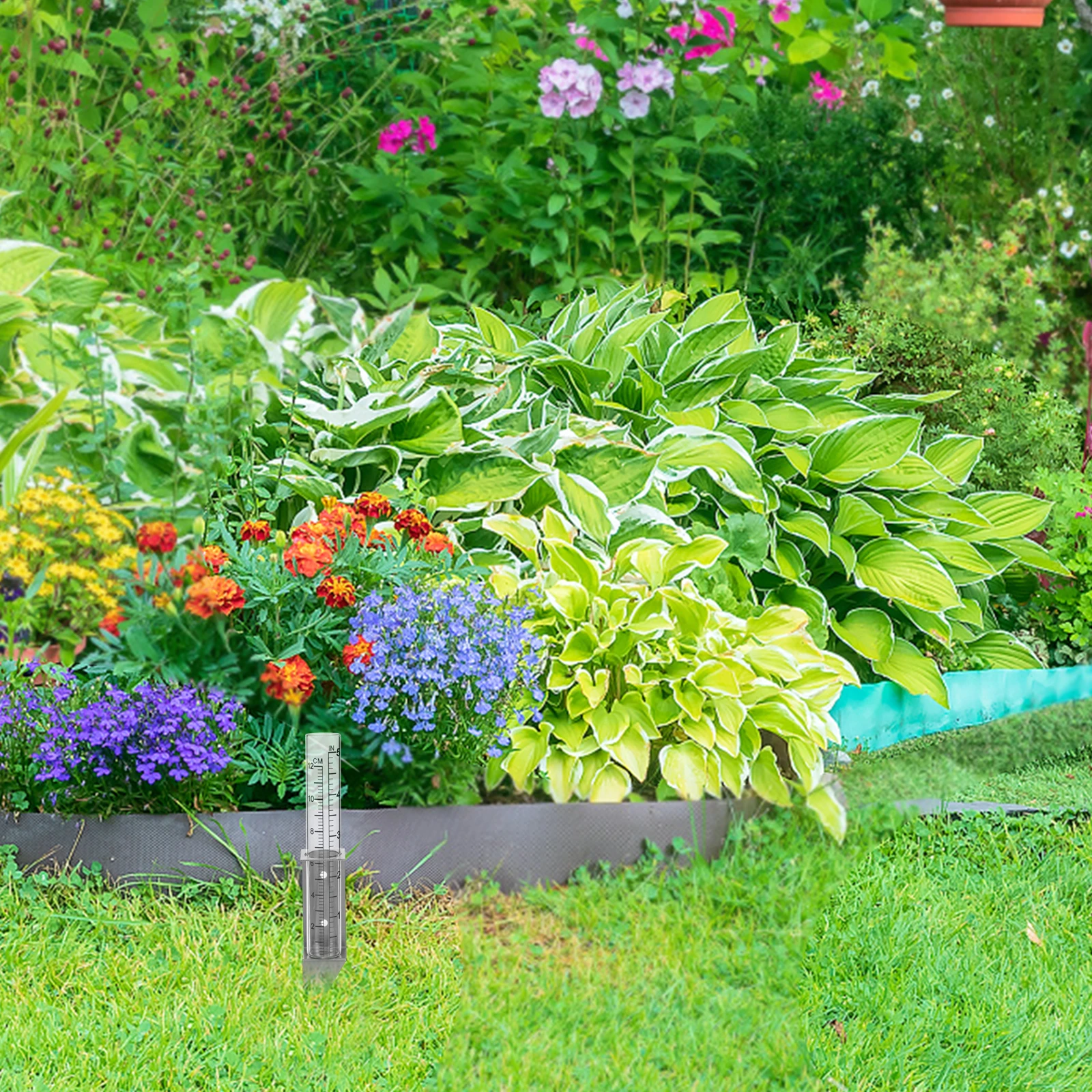 

Rain Gauge with Stainless Steel Bracket for Outdoor Garden Yard Measuring Tool Large Capacity Water Collector Precise