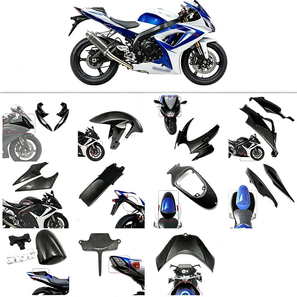 for suzuki GSXR600 750 GSXR K6 2006 2007 06-07 Carbon Fiber  Injection High Quality Motorcycle Accessories Fairing Components