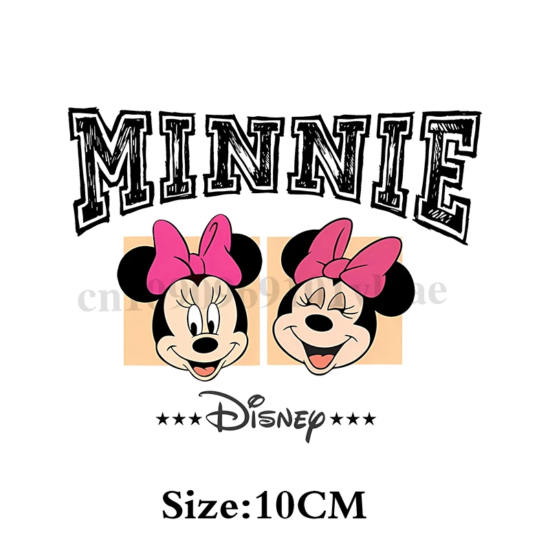 Minnie Mouse UV DTF Transfer Sticker Disney Water Bottle Minnie Cup Wrap Decal Transfer Sticker Custom Label DIY Self Adhesive