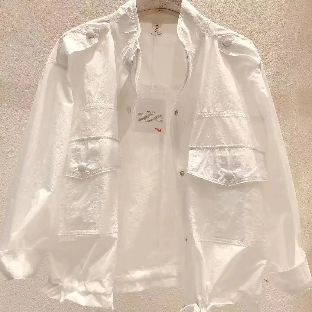 

Ultra-Thin Breathable Sun-Protective Fabric Short Jacket Korean Style Versatile Trendy Summer Wear Pure Color Commute Style