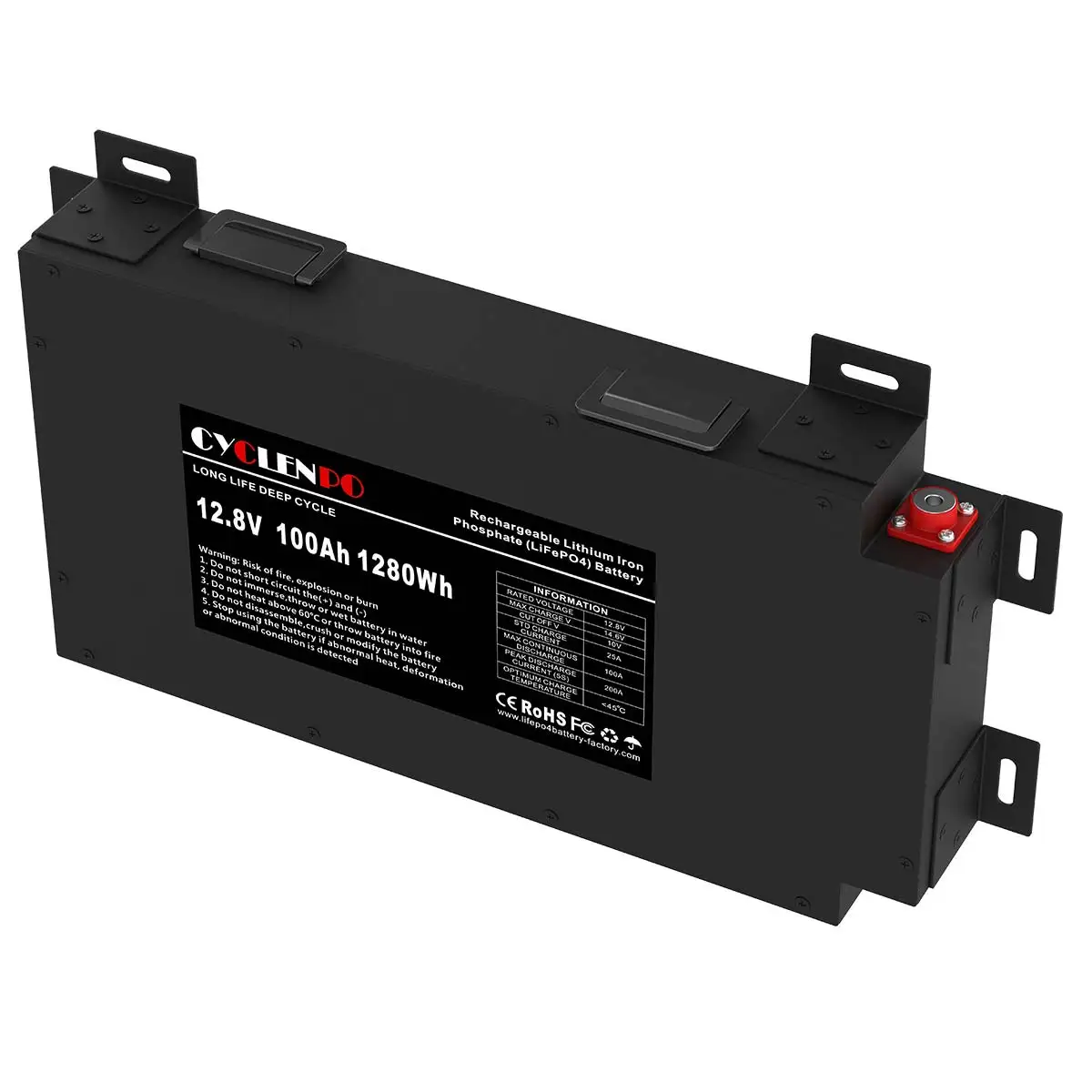 Akumulator litowy Cyclenpo 12v 100ah slimline