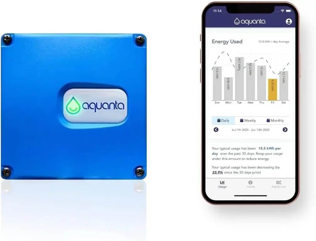 Smart Water Heater Timer: Optimize Hot Water Usage - Compatible with Alexa - Installs in Minutes, No Plumbing Required. Compatib