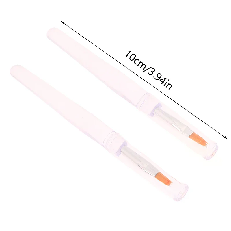 5/10 PCS Portable Disposable Lip Brush Lipstick Brush with Cover Transparent Rod Single Makeup Concealer Lip Gloss Brush