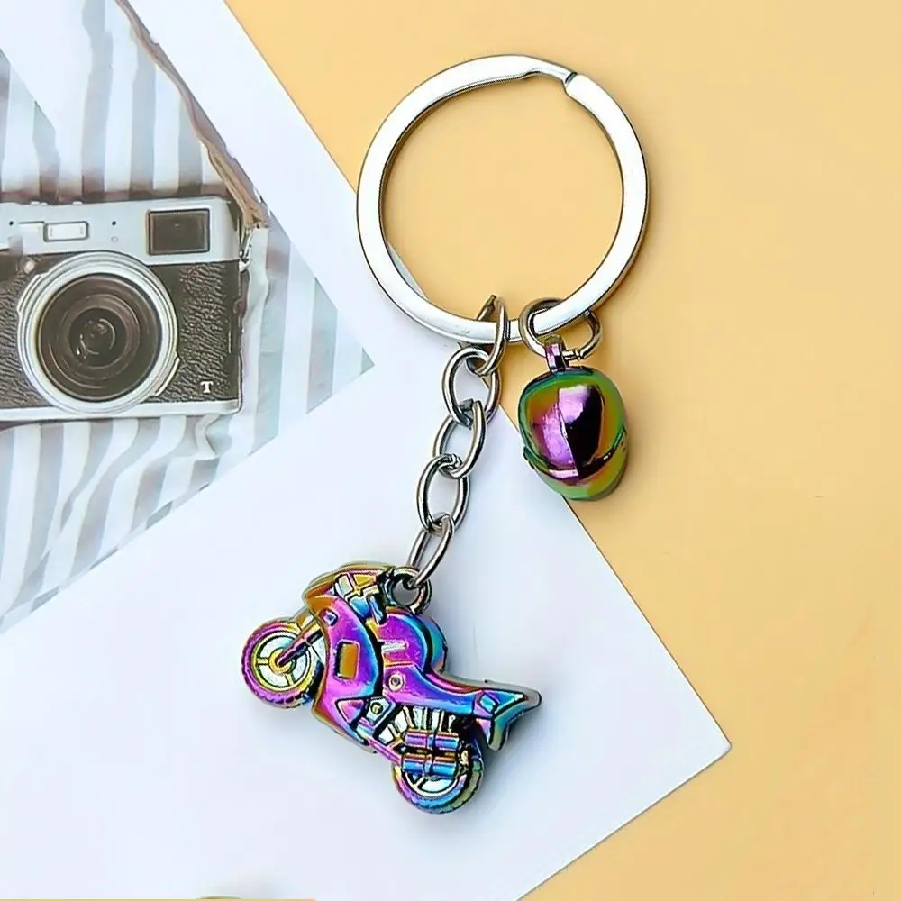 New Safety Helmet Motorbike Keychain Creative Metal Motorcycles Keyring for Women Men Backpack Pendant Accessories Club Gift