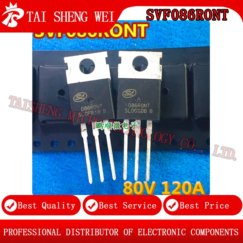 10PCS Brand New SVF086RONT 086RONT 086R0NT A, B, Tested Transistor Inverter Channel Brand New