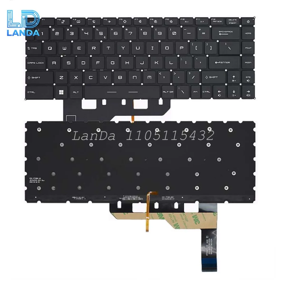 New Keyboard For MSI Modern 14 15 MS-14D3 14D2 14D1 MS-14DK MS-1551 Backlit