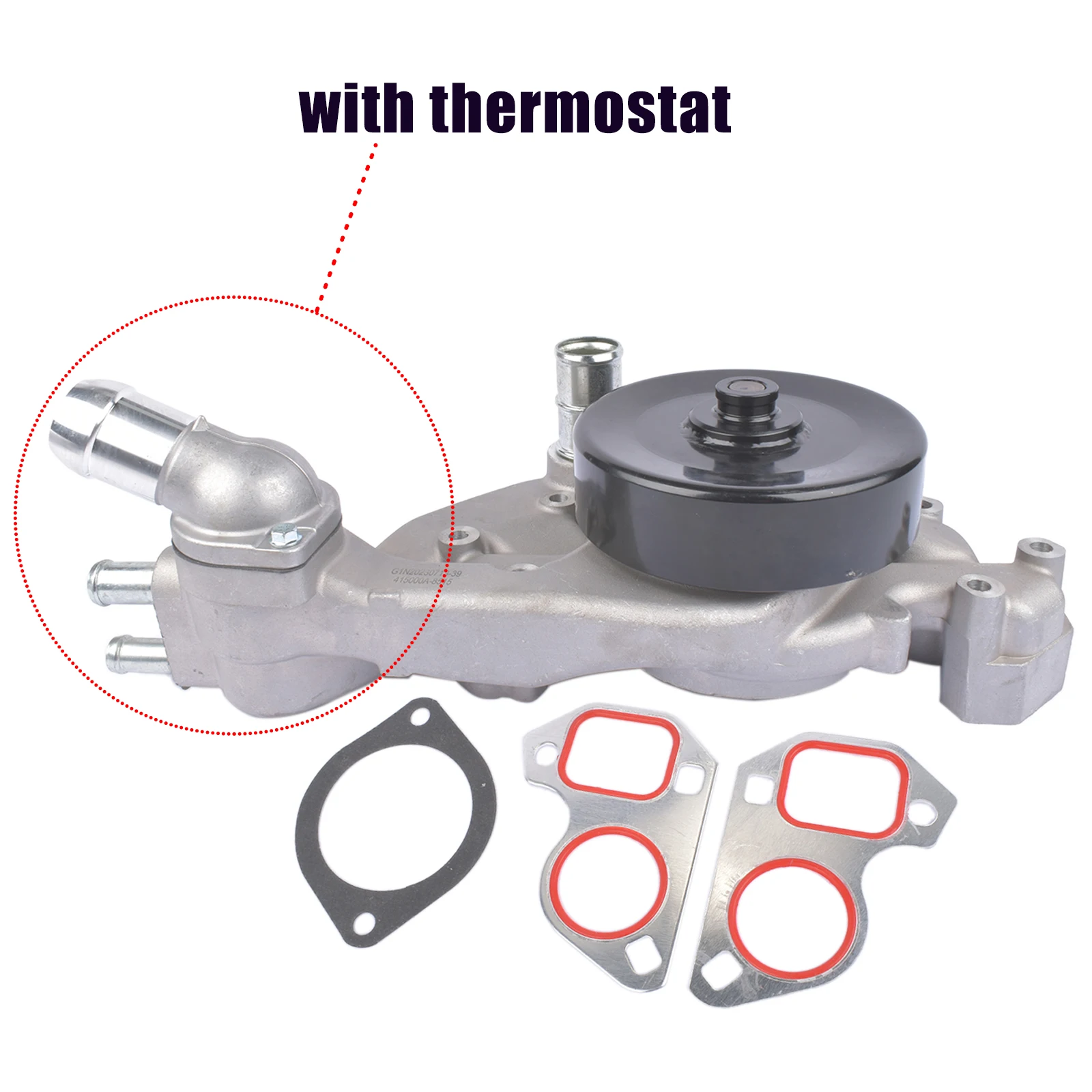 Bomba de água AP02 com junta para Chevy C6 Corvette Z06 6.0L/LS2 6.2L/LS3 7.0L/LS7 2005-2008 89018052 89017457