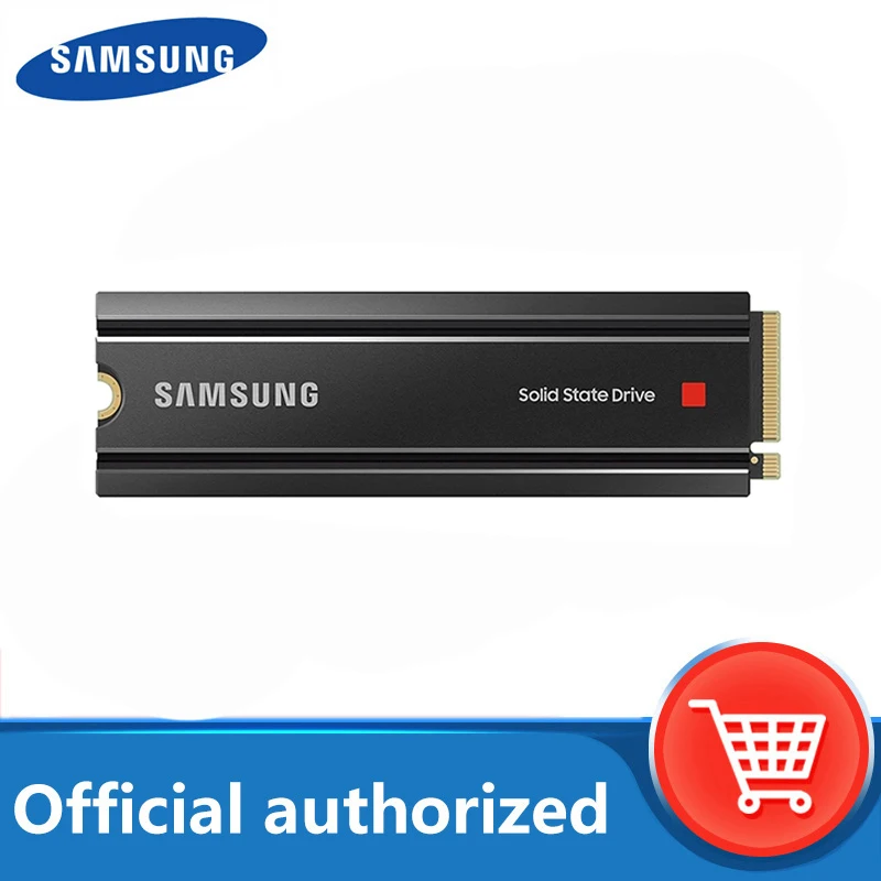 

Samsung 980 PRO M2 SSD With Heatsink 1TB 2TB PCIe Gen 4 NVMe M.2 Internal Solid State Hard Drive Heat Control PS5 Compatible