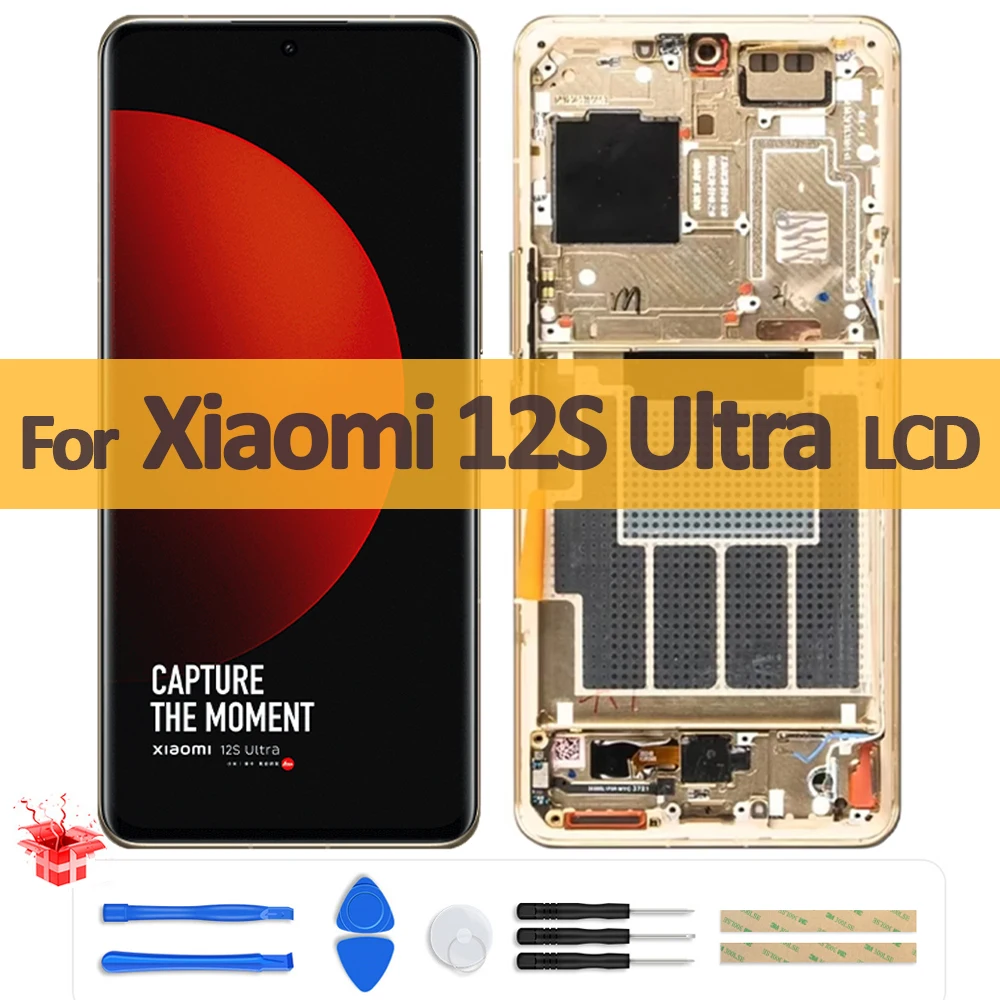 

6.73" AMOLED For Xiaomi 12S Ultra 2203121C LCD Display Touch Screen Digitizer Assemblye For Mi 12S Ultra Screen Panel