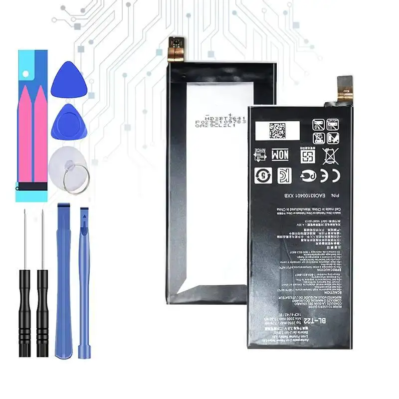 

Долговечный аккумулятор для мобильного телефона LG Zero H650 H650E H740 F620 F620L LS675 F620S H650K BL-T22 2050 мАч