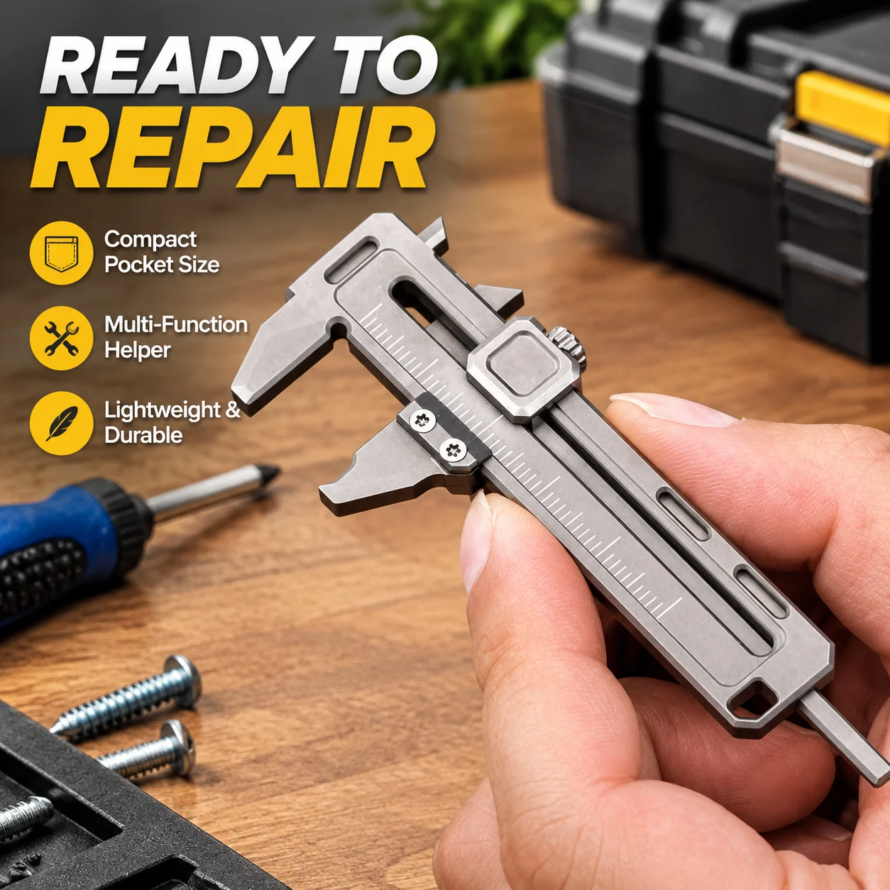Compact Portable Multi-Function Pocket Multi Tool Durable Lightweight Construction Gadget for Daily Repair Helper Ideal
