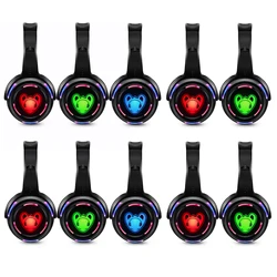 Silent Disco Wireless Headphones and RF LED LOGO Headset For DJ Music Pary Club Headphones only