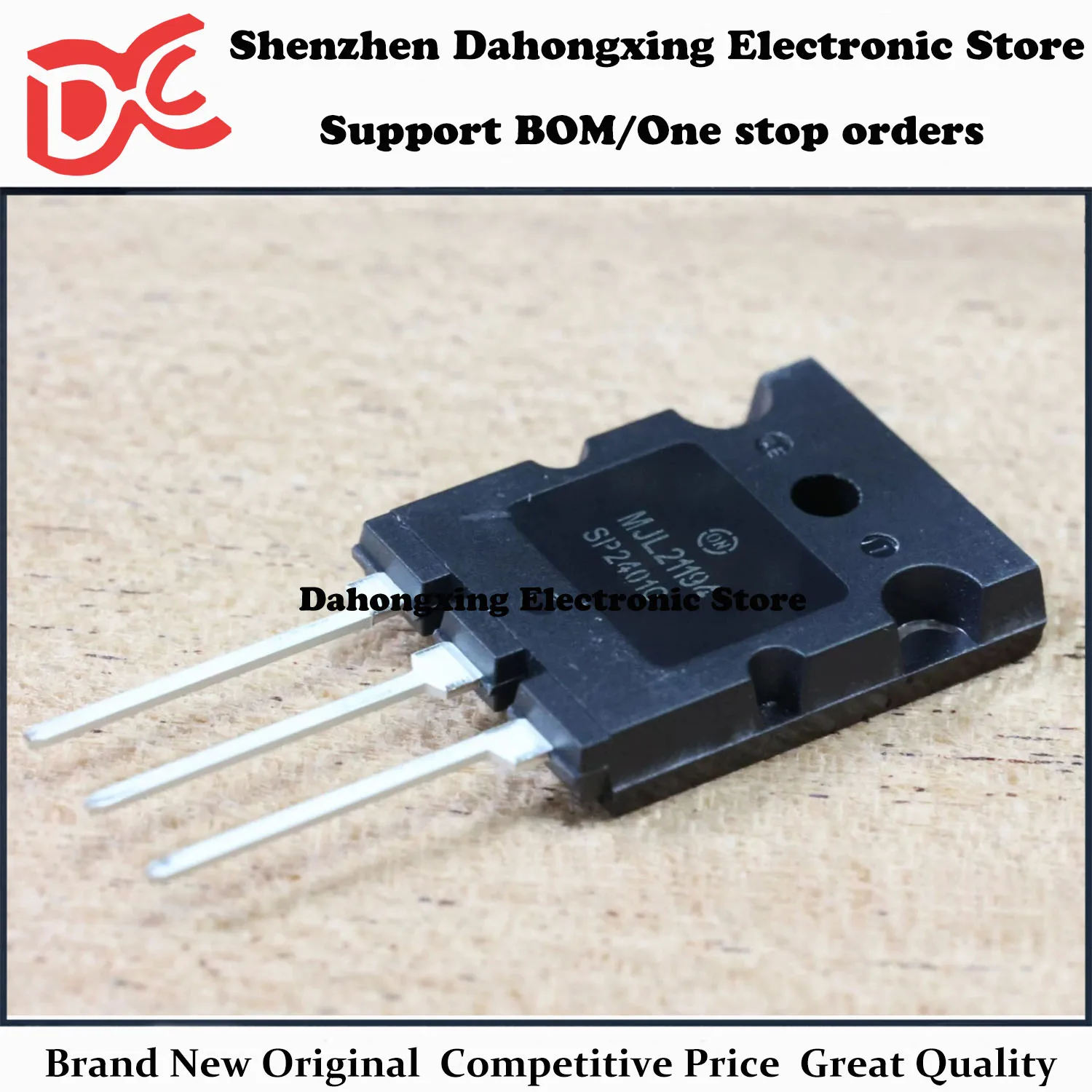 

New Original 2Pairs MJL21194 + MJL21193 TO-264 Audio Amplifier Transistor Electronic Components Great Quality