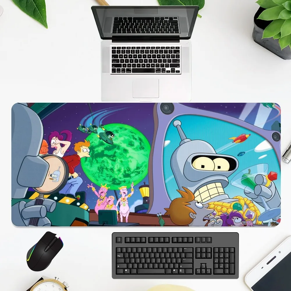 Cartoon F-Futurama Mouse Pad  office Large Small Computer pc Keyboard Mouse Rubber Game Anti-Slip Mice Mat big