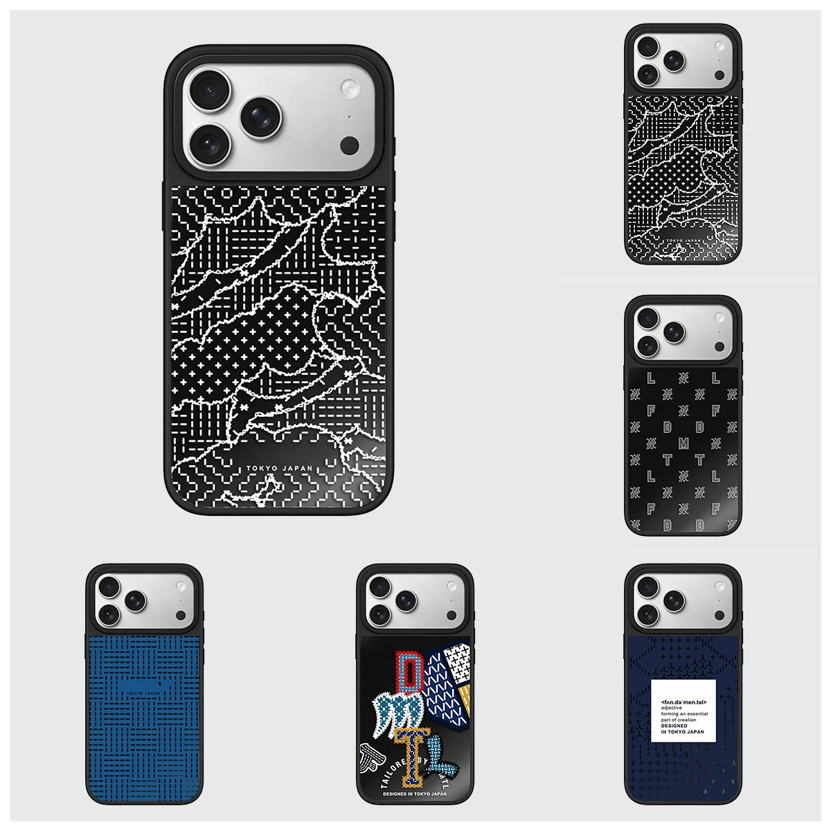 Striped Grid Pattern Black Mirror Surface Magnetic Phone Case Cover for IPhone 12 13 14 15 16 17 18 Pro Max Case