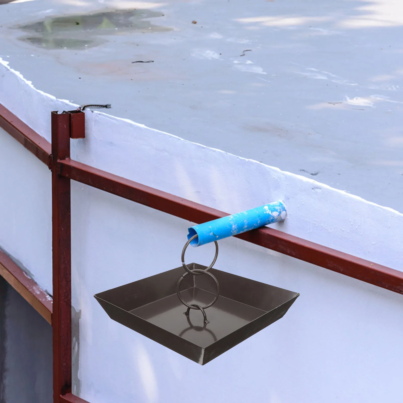 

Rainwater Chain Drainage Basin Black PP Waterproof Durable Outdoor Container Balcony Sprinkler Device Multi Purpose