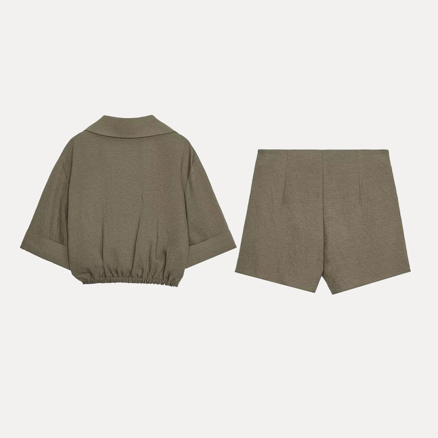 Z Conjunto de pantalones con falda frontal doble irt ort Sve bordado para mujer Conjunto informal Sle Four Seasons Adulto Faion