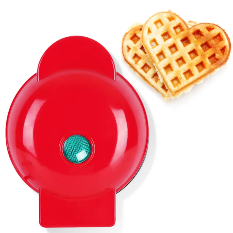 Mini elektryczna gofrownica Bubble Egg Cake Oven Breakfast Love Heart Shaped Waffle Maker Cooking Appliance 220V EU Plug