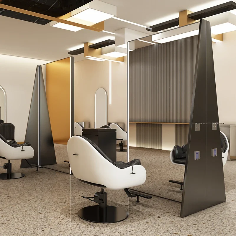 

Mirror Hair Salon Touch Double-sided Tide Simple Dyeing and Landing Haircut Xinze
