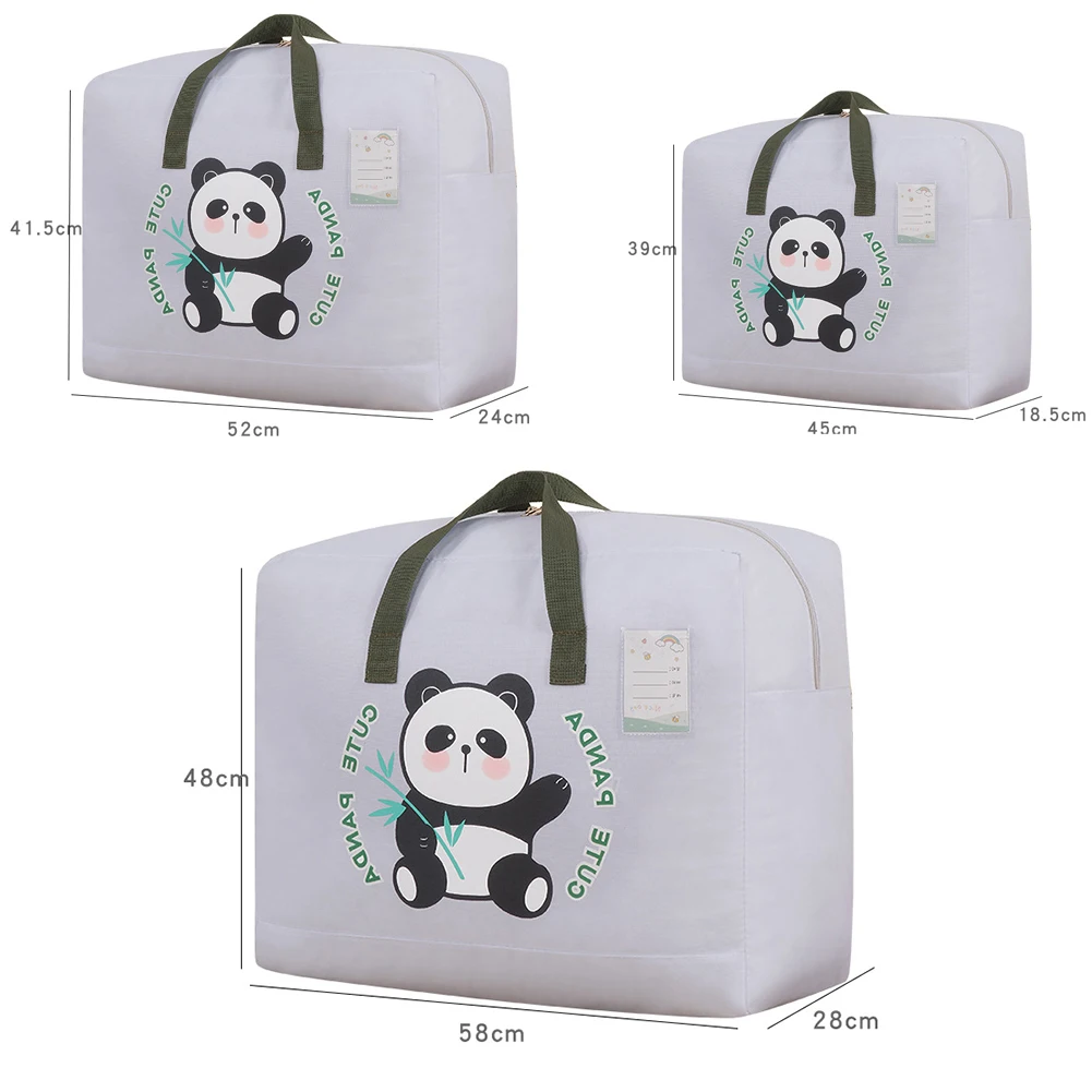 Zipper Quilt Organizing Bag Dustproof Wardrobe Storage Bag For Pillow Storage