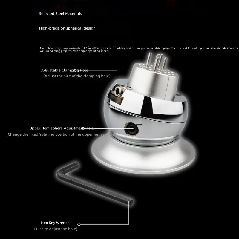 for Precision Universal Free Rotating Spherical Table Vice Up to Model Modified Antique Figure Inlay Fixed Clamping