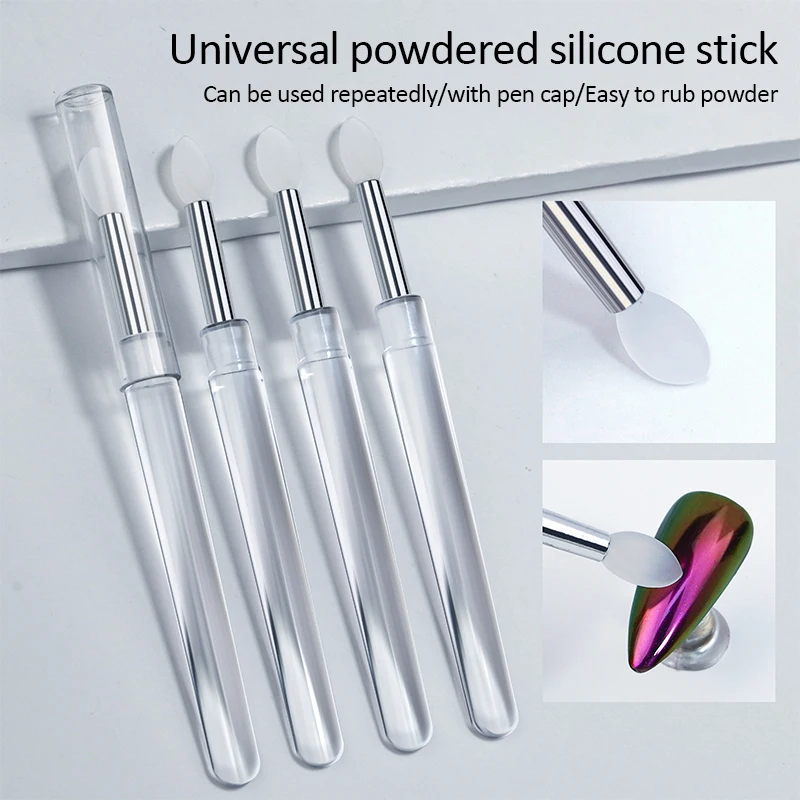 Transparent Silicone Portable Nail Lipstick Eye Shadow Brush Tool Magic Mirror Powder Applicator Makeup Multi-function Brush