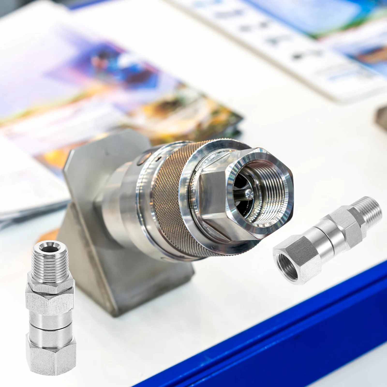 

Stainless Steel Compression Tube Connector Refrigerator Water Line Fitting Coupling Nut Anti-Leakage Adapter Coupling Nuts