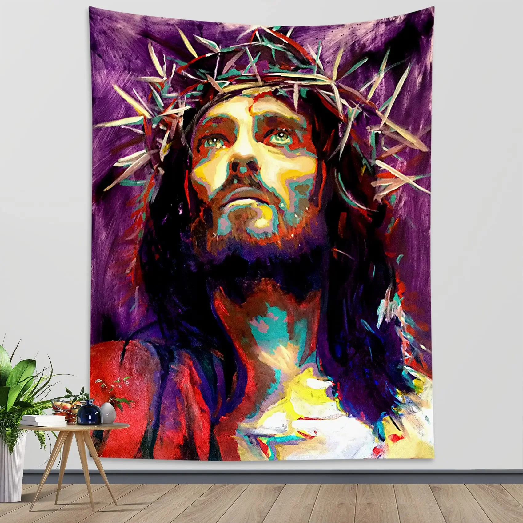 Jesus Tapestry Wall Hanging Christmas   Poster Bedroom Living Room Dormitory Party  Blanket