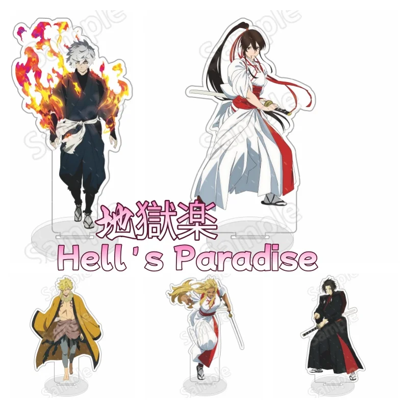 NEW Jigokuraku Season2 15cm Anime Acrylic Stand Gabimaru/Yuzuriha Tabletop Decorations Accessories Decor Gifts 15cm