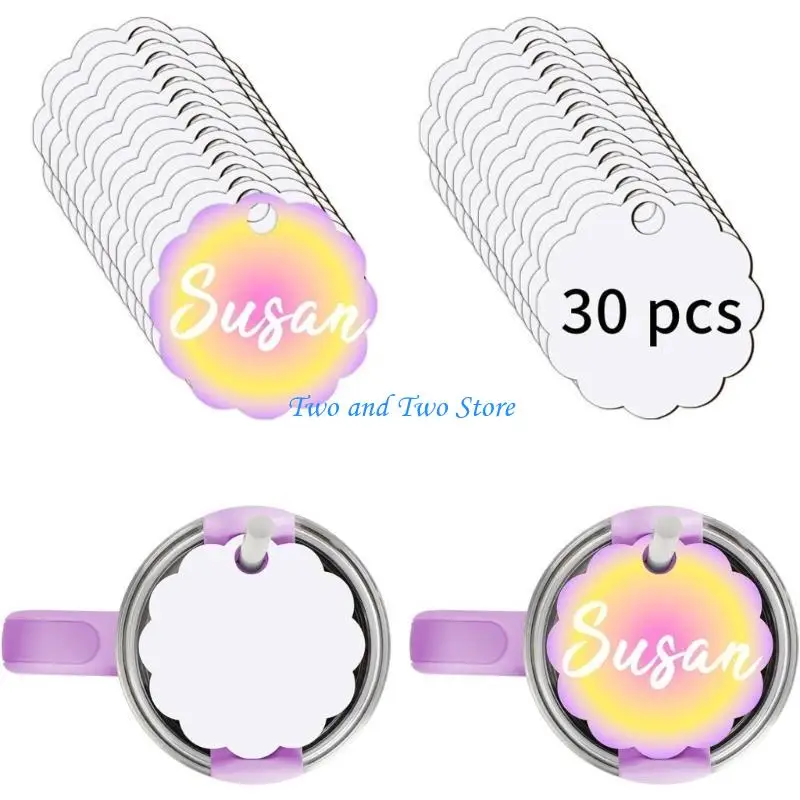 

HX6F Customizable MDF Nameplate for 40oz Tumbler Sublimation Hardboard Name Plates