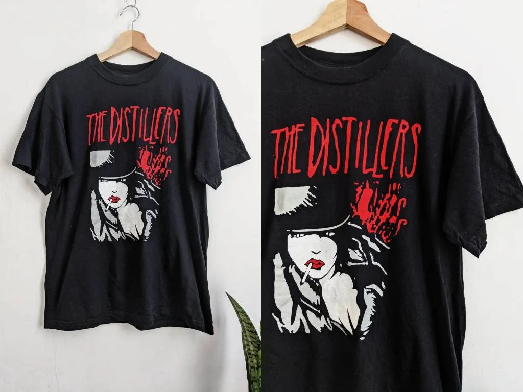 The Distillers Band Live In Lockdown T Shirt Black S 5XL LI1048