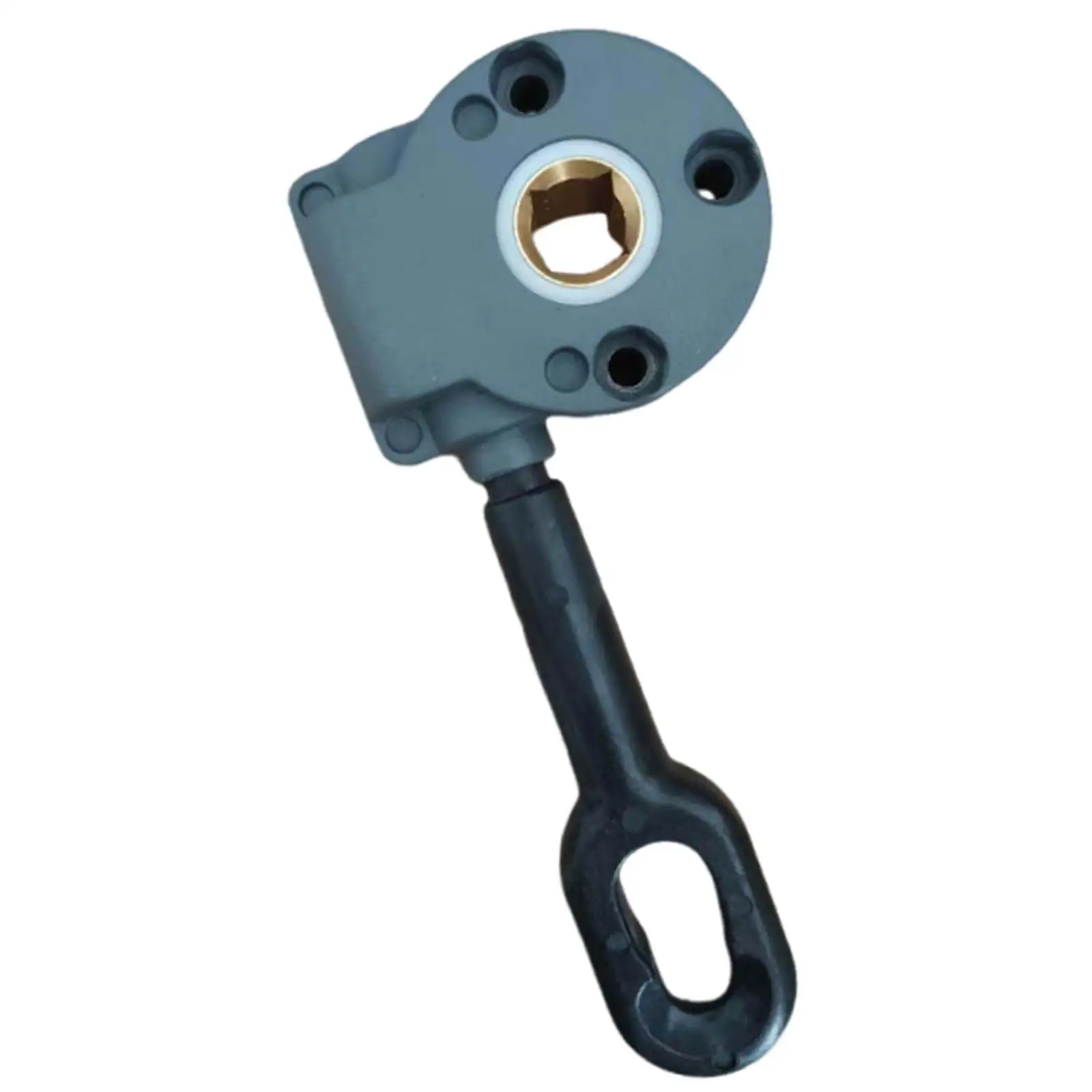 Outdoor Black Awning Crank Gearbox Drive Worm Gear Aluminium Alloy Easily Mounted Universal Hardware Parts Accessory
