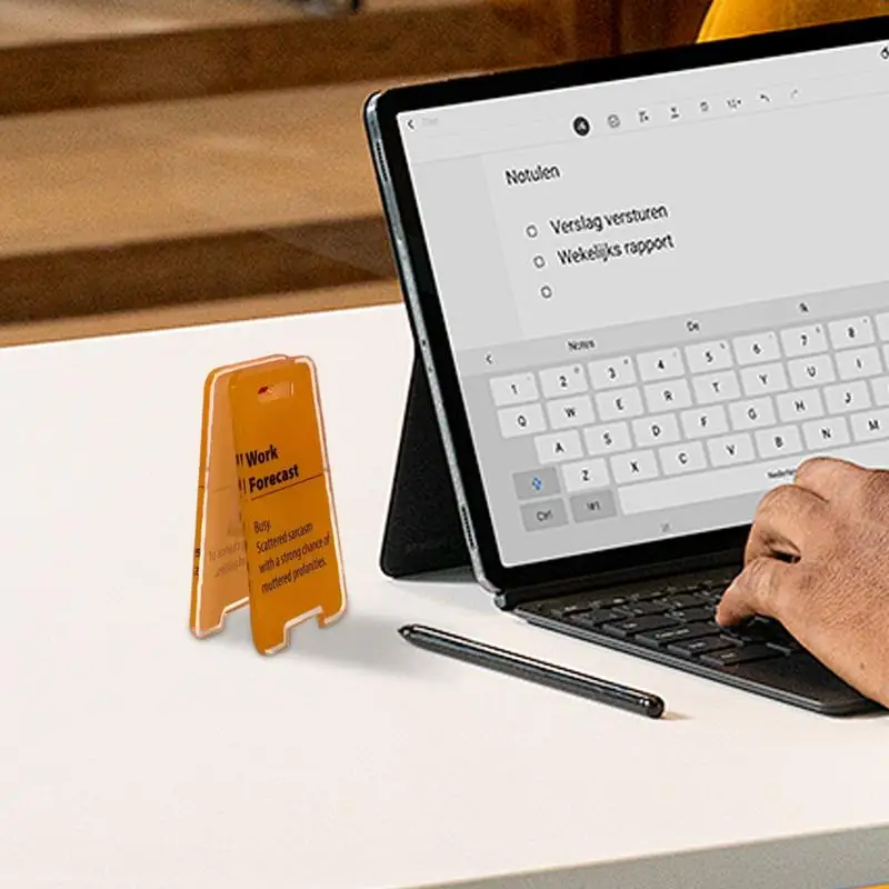 Desktop Warning Sign Small Acrylic Warning Sign For Working Desk Tabletop Decoration Memo Clip Adults Humor Colleagues Stationer