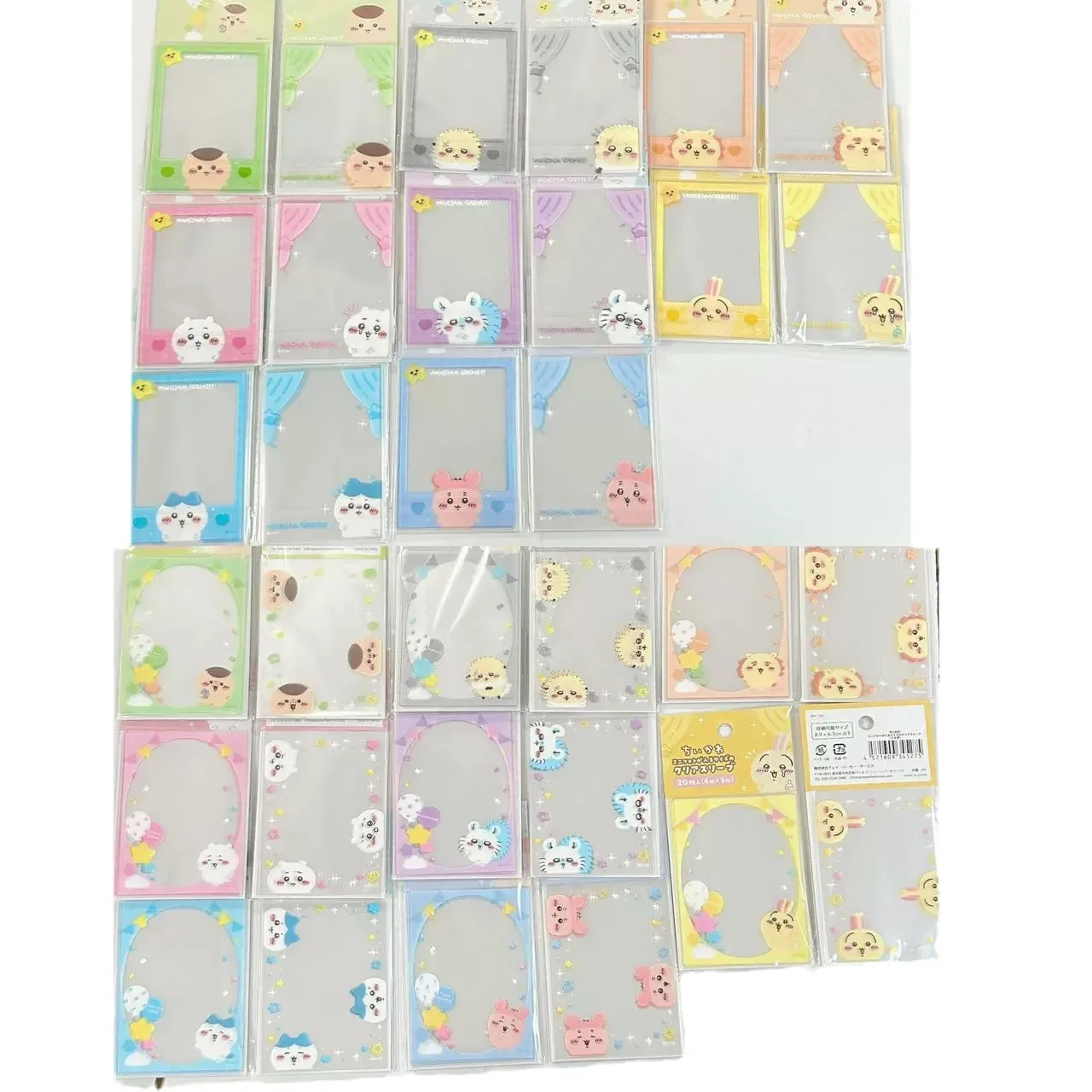Chiikawa Hachiware Usagi capa protetora transparente com cartão pequeno fofo