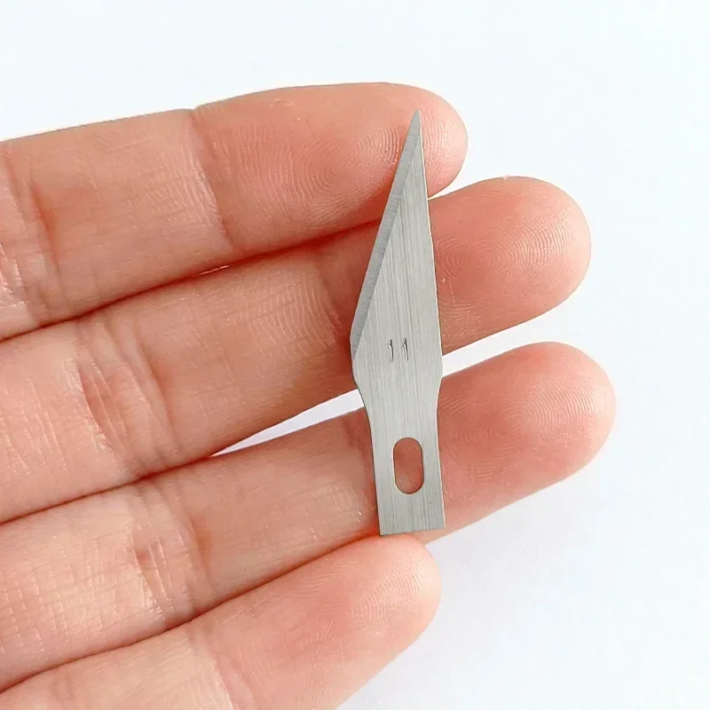Graviermesser-Klingen, Metall-Skalpellmesser, 100/20 Stück, Holzschnitzmesser-Klingen, Ersatz für chirurgische Skulptur-Schneidwerkzeuge – Detail 4