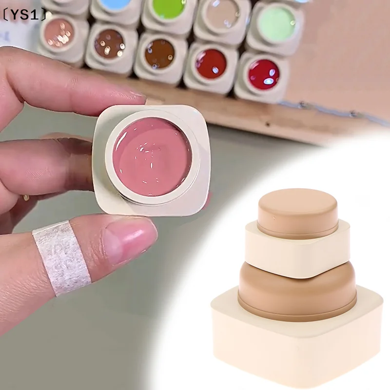 〔YS1〕5/20g Empty Plastic Nail Art Cosmetic Square Containers Jar Face Cream Pot Nail Gel Powder Box Makeup Lotion Tool Packaging
