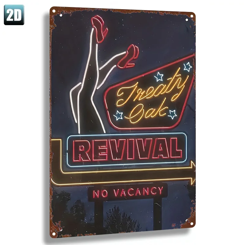 2D Metal Sign 8x12 Inch 20x30cm, Neon Style Iron Wall Art Decor, Inspirational Motto Plaque for Home Office Cafe Bar Door