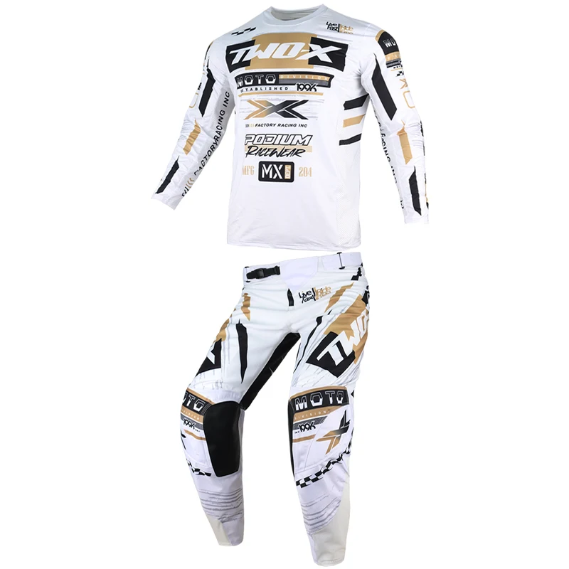 

Two-X Podium Gladiator Motocross MX/ATV Jersey Pant Enduro Gear Set Motorbike Clothing Mtb Carracing Suit Off Road Dirt Bike Kit