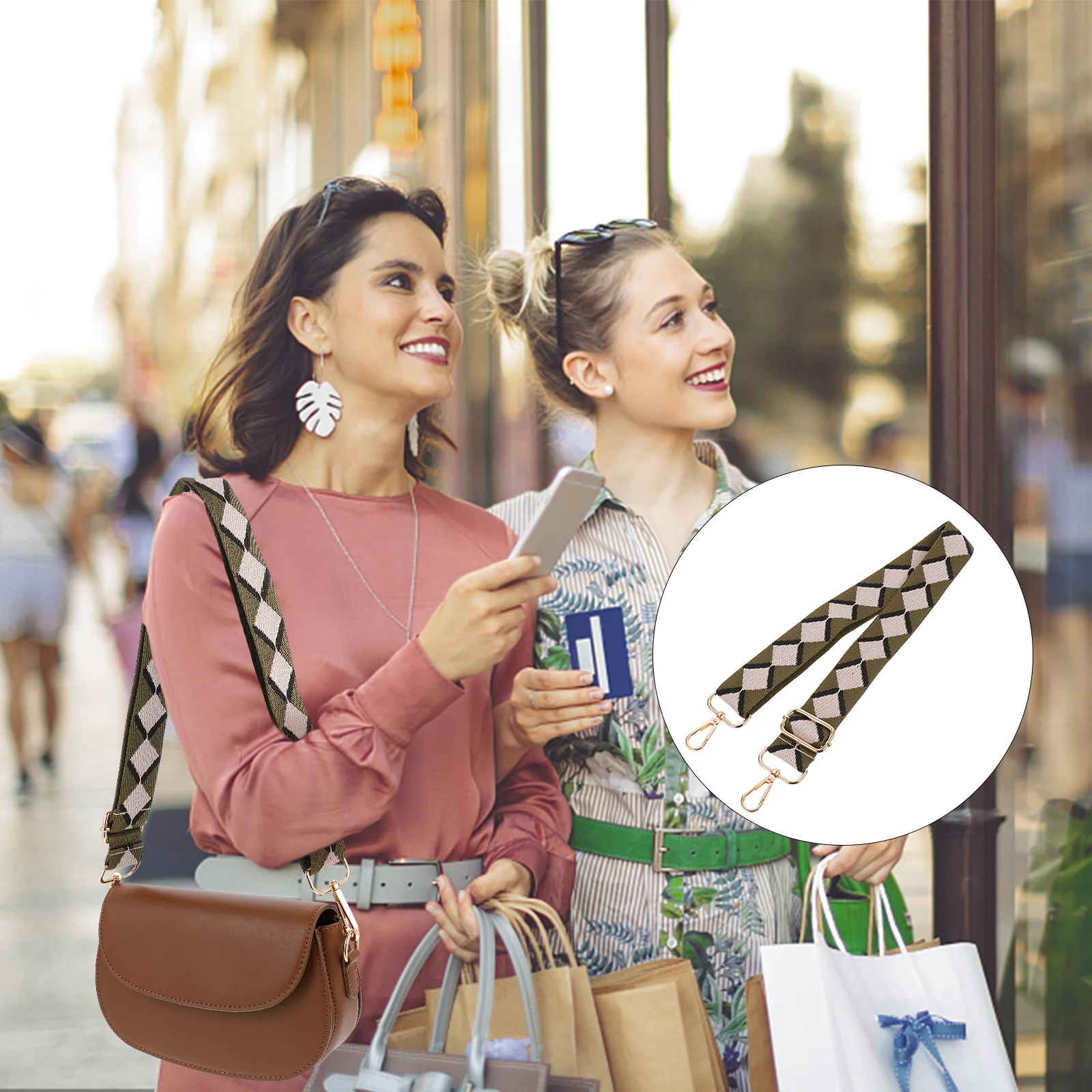 

Wide Jacquard Cotton Strap Replacement for Handbag Durable Shoulder Belt DIY Bag Strap Wide Shoulder Purse Accessories